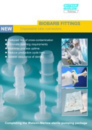 Biobarb fittings brochure (UK) - Watson-Marlow