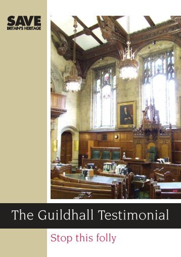 The Guildhall Testimonial (PDF) - Save Britains Heritage