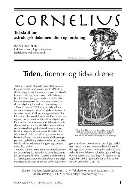 Tiden, tiderne og tidsaldrene - Astrologisk Museum