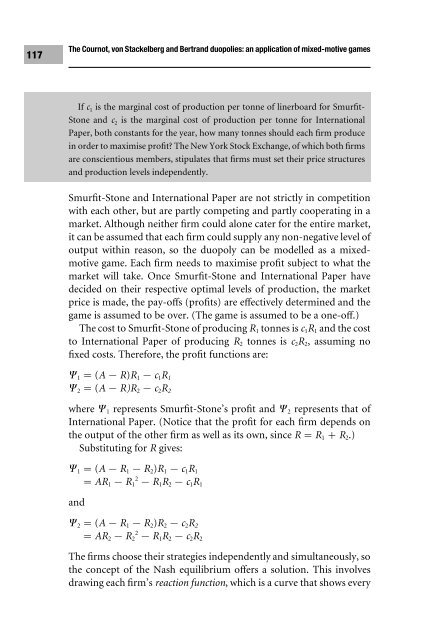 Decision Making using Game Theory: An introduction for managers