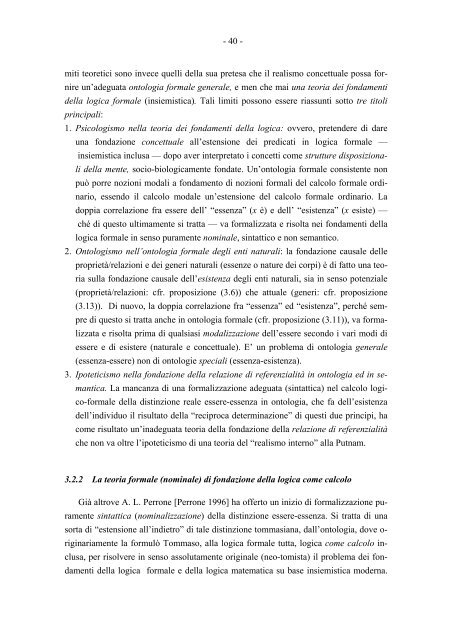 analogia, ontologia formale e problema dei fondamenti - STOQ