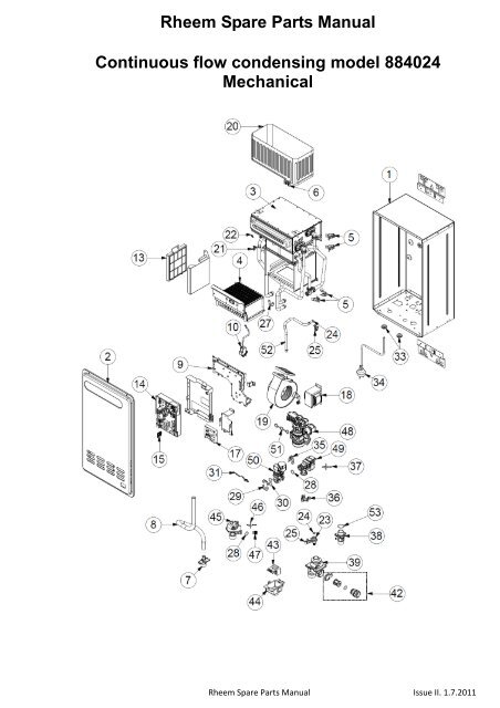 rheem service manuals