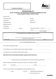 INFORMATION ZUM ERHEBUNGSBLATT