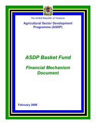 ASDP Basket Fund - Ministry Of Agriculture, Food and Cooperatives