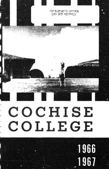 1965-1966 - Cochise College