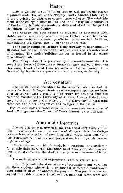 1965-1966 - Cochise College
