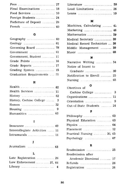 1965-1966 - Cochise College