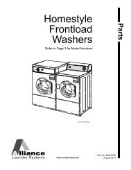 Homestyle Frontload Washer Parts Manual - UniMac