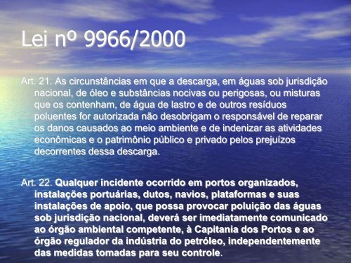 POLUIÇÃO MARINHA - Secretaria do Meio Ambiente e Recursos ...