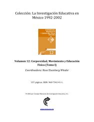 Texto completo - Consejo Mexicano de InvestigaciÃ³n Educativa, AC