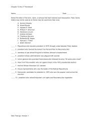 Chapter 12 thru 17 Homework Name: Date: ______ Select the letter ...