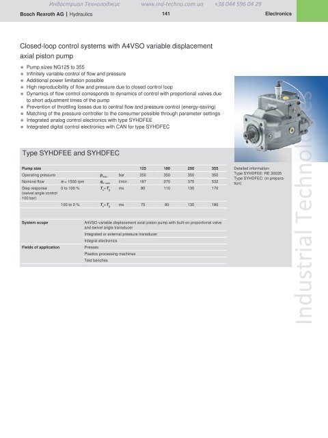 Industrial Hydraulics Hydraulic and Electronic Components