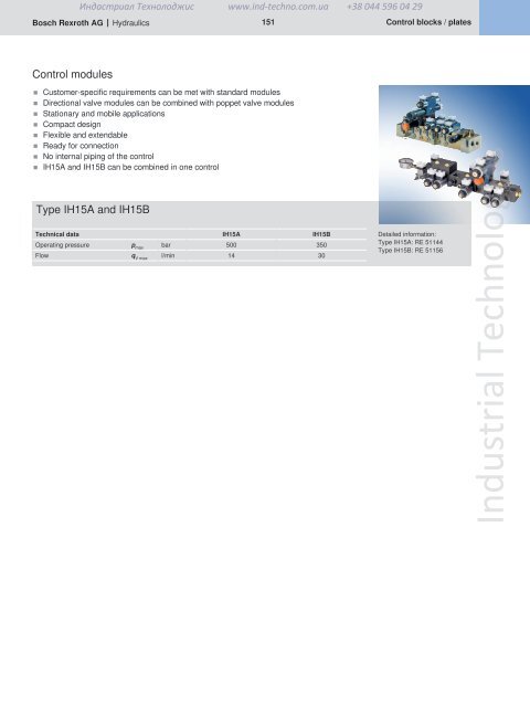 Industrial Hydraulics Hydraulic and Electronic Components