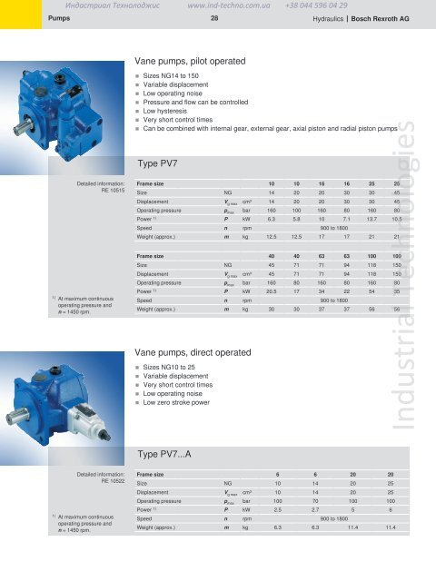 Industrial Hydraulics Hydraulic and Electronic Components