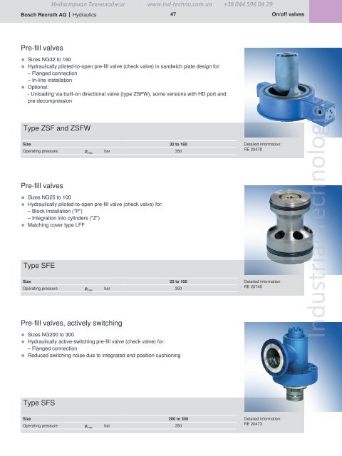 Industrial Hydraulics Hydraulic and Electronic Components