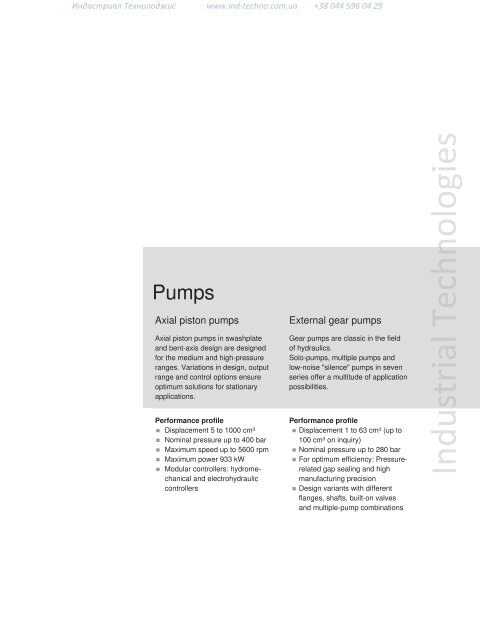 Industrial Hydraulics Hydraulic and Electronic Components