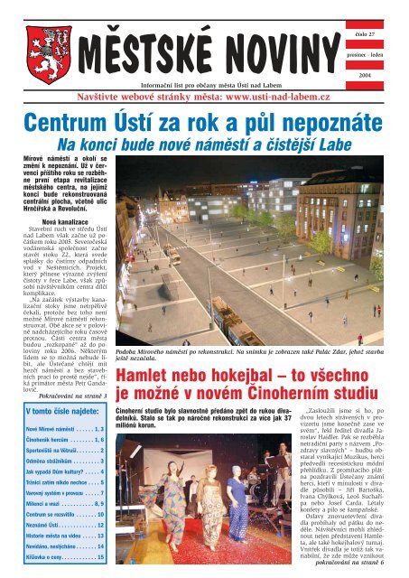 Ä. 27, prosinec 2004-leden 2005 - StatutÃ¡rnÃ­ mÄsto ÃstÃ­ nad Labem