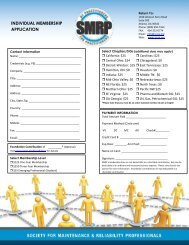 individual membership application - Society for Maintenance ...