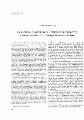 Full Text (PDF) - Comitato Glaciologico Italiano