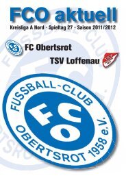 Spieltag 27 - Saison 2011/2012 - FC Obertsrot