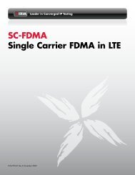 SC-FDMA Single Carrier FDMA in LTE - Ixia