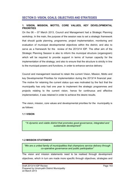 2013_14 IDP Review.pdf - KZN Development Planning