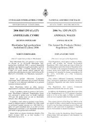 ANIMALS, WALES The Animal By-Products (Wales) - Association for ...