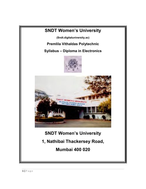 SNDT Women's University SNDT Women's University 1, Nathibai