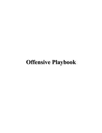 Wing-T Offense Playbook