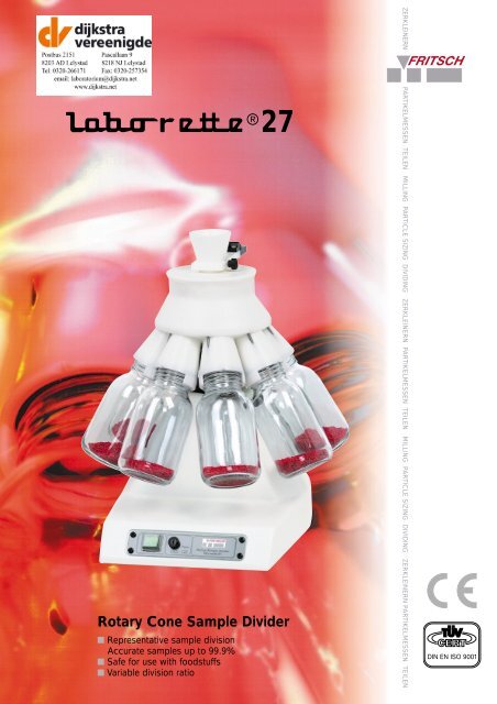 Rotary Cone Sample Divider âlaborette 27â