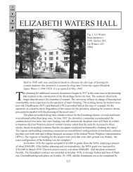 ELIZABETH WATERS HALL