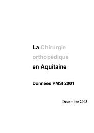 La Chirurgie orthopÃ©dique en Aquitaine - Parhtage santÃ©