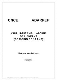 Recommandations Nationales CNCE - ADARPEF - SociÃ©tÃ© ...