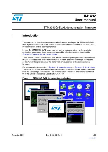 STM3240G-EVAL demonstration firmware