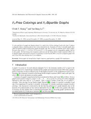 P4-Free Colorings and P4-Bipartite Graphs - Discrete Mathematics ...