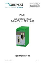 Profibus-to-Serial Gateway Profibus-DPV1 ... - Elektro-Trading