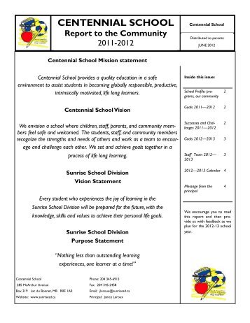 Community Report 2011-12.pdf - Sunrise School Division