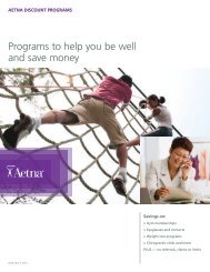 Aetna Discount Programs - uphs