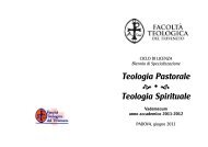 Teologia Spirituale - Istituto Teologico Sant'Antonio Dottore