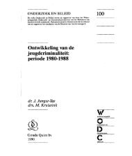 Ontwikkeling van de j eugdcriminaliteit: periode 1980-1988 - WODC