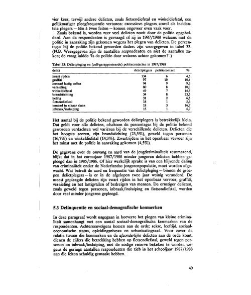 Ontwikkeling van de j eugdcriminaliteit: periode 1980-1988 - WODC