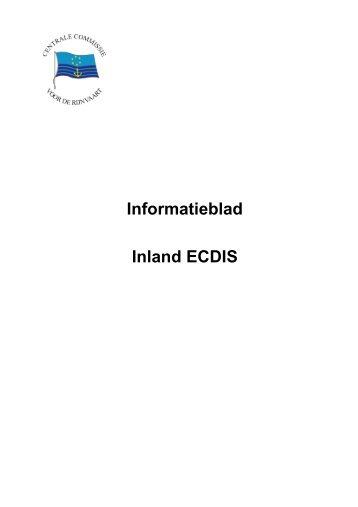Informatieblad Inland ECDIS - Promotie Binnenvaart Vlaanderen