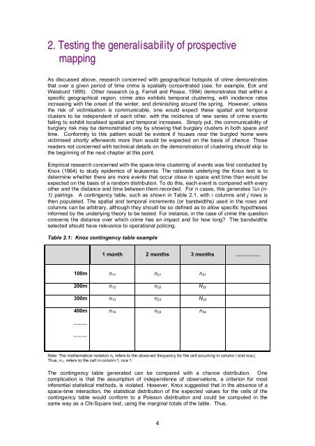 Prospective crime mapping in operational context Final report