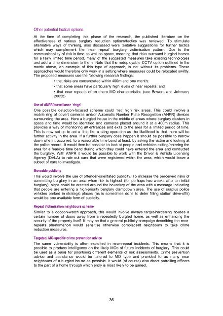 Prospective crime mapping in operational context Final report