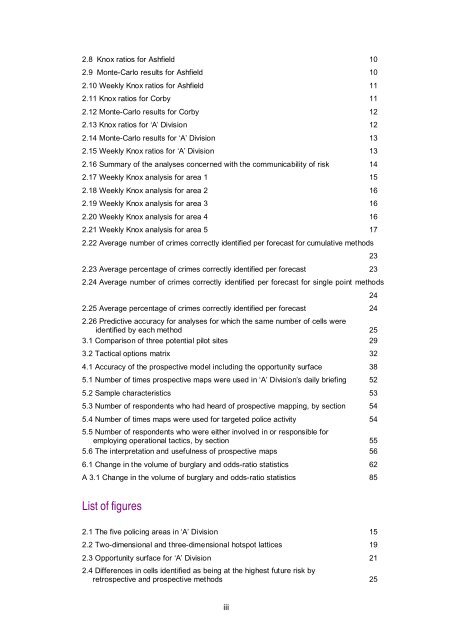 Prospective crime mapping in operational context Final report