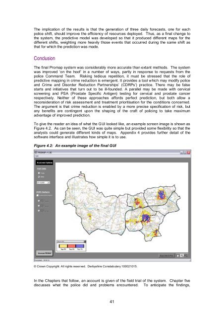 Prospective crime mapping in operational context Final report