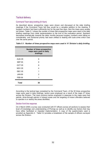 Prospective crime mapping in operational context Final report