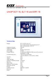 UniOP ECT-16, ELT-16 and ERT-16