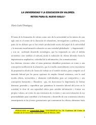 LA UNIVERSIDAD Y LA EDUCACION EN VALORES ... - Clacso