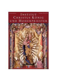 Oktober 2003 - Institut Christus KÃ¶nig und Hoherpriester